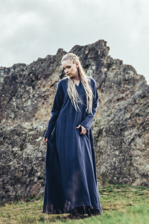 Sous-robe Viking en coton "Valdis" Bleu nuit M