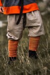 Wikinger Wadenwickel "Sindri" Fischgrät Orange