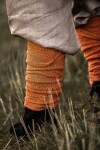 Wikinger Wadenwickel "Sindri" Fischgrät Orange