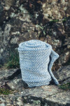 Wikinger Wadenwickel "Sindri" Fischgrät Blau