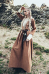 Viking dress "Freya" Sand XXL