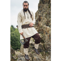 Tunique de lin viking "Ragnar" Ècru