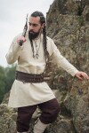 Tunique de lin viking "Ragnar" Ècru L