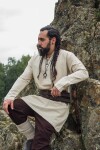 Tunique de lin viking "Ragnar" Ècru XL
