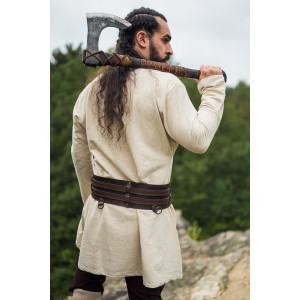 Tunique de lin viking "Ragnar" Ècru XXXL