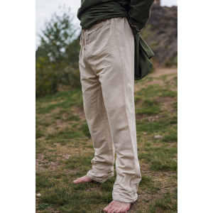 Pantaloni di lino "Asmund" Naturale S