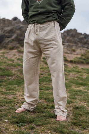 Pantalon de lin "Asmund" Ècru XL