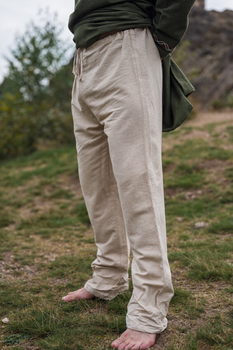 Pantalones de lino "Asmund" Natural XXXL