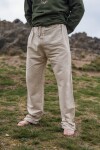 Pantalones de lino "Asmund" Natural XXXL