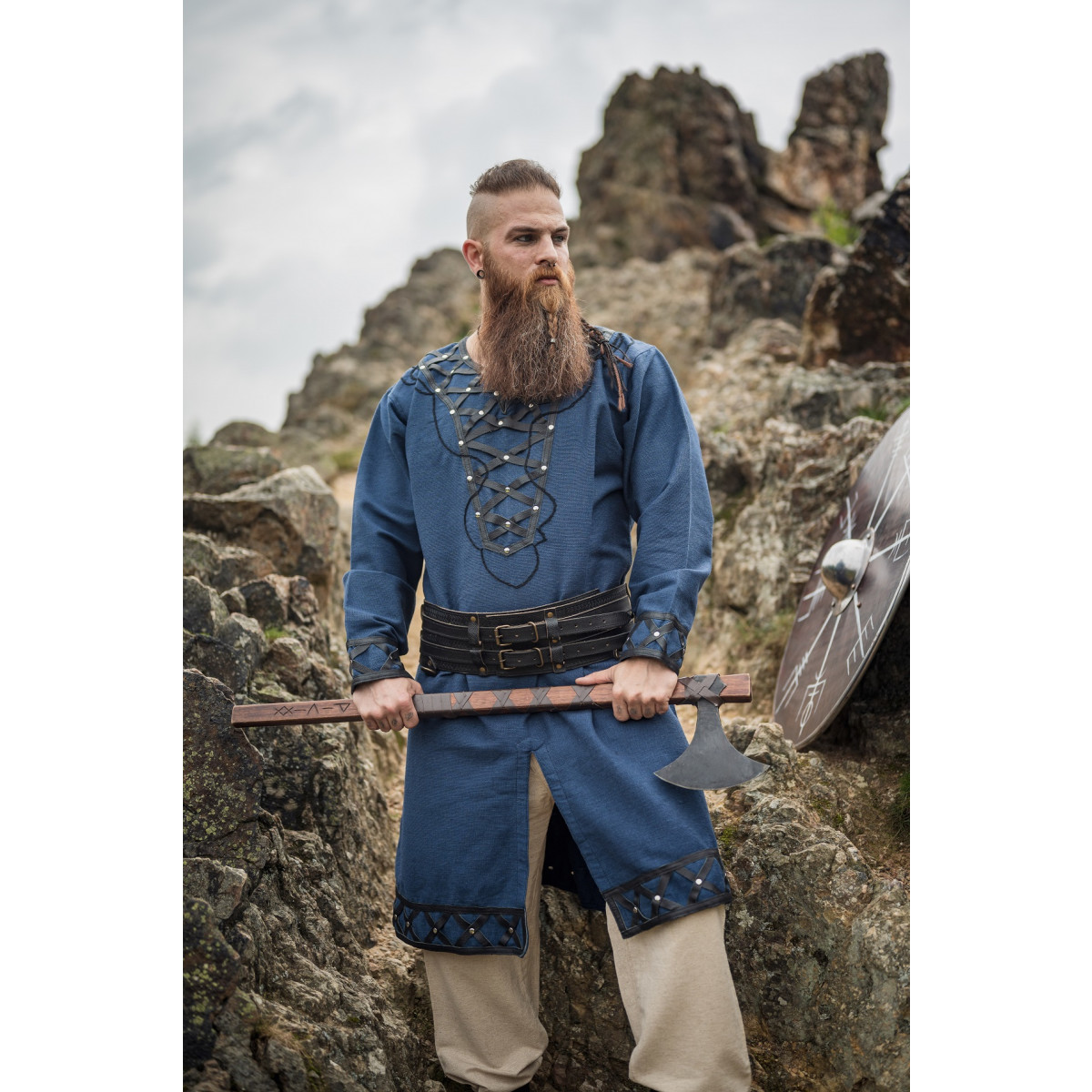 Viking Tunic Erik Dark Blue