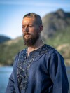 Tunique Viking "Erik" bleu foncé M