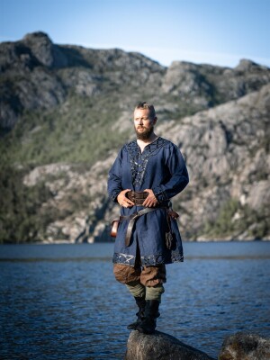 Wikinger Tunika "Erik" Dunkelblau L