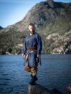Túnica vikinga "Erik" Azul oscuro XL