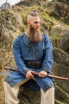 Túnica vikinga "Erik" Azul oscuro XL