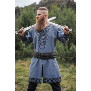Tunique viking "Erik" Bleu-gris