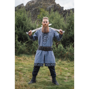Tunique viking "Erik" Bleu-gris