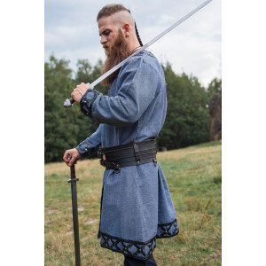 Tunique viking "Erik" Bleu-gris XXXL