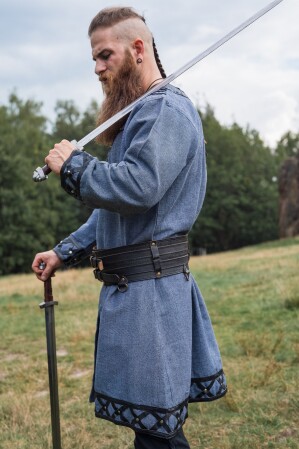 Túnica vikinga "Erik" Gris azulado XXXL
