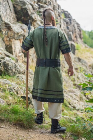 Viking tunic short sleeve "Rollo" Green L