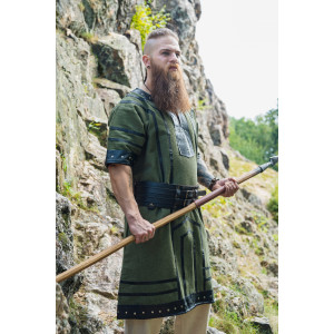 Tunique viking à manches courtes "Rollo" Verte XXXL