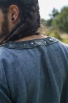 Wikinger Tunika kurzarm "Rollo" Blaugrau S