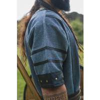 Tunique viking à manches courtes "Rollo" Bleu gris S