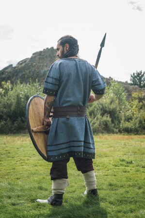 Tunique viking à manches courtes "Rollo" Bleu gris M