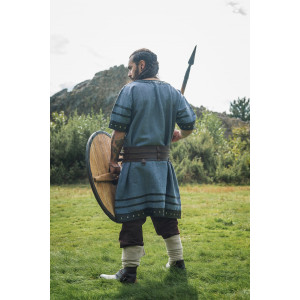 Tunique viking à manches courtes "Rollo" Bleu gris XXXL