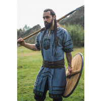 Viking tunic short sleeve "Rollo" Blue grey XXXL