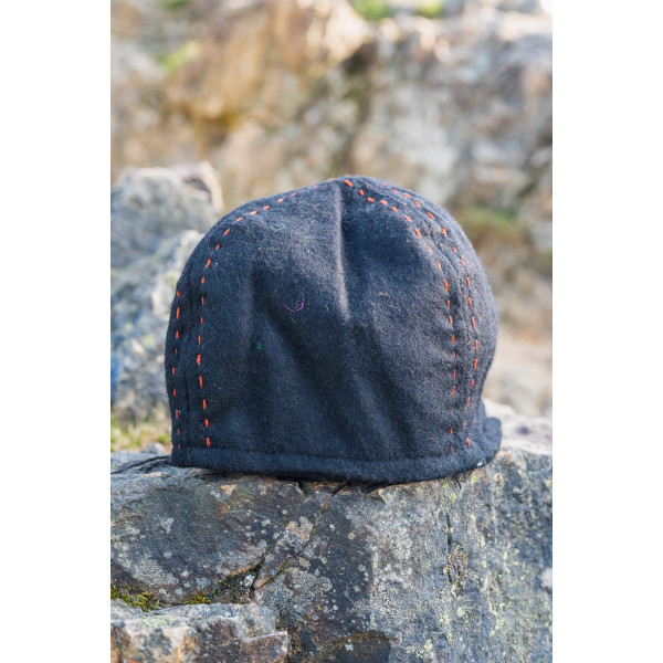 Viking wool cap "Sjard" Black S/M- 54/56