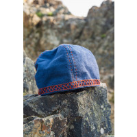 Viking cap with embroidery "Anders" Blue grey S/M- 54/56