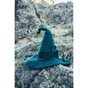 Chapeau de laine de sorcier "Merlin" Vert