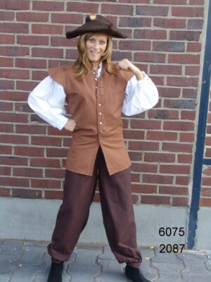 Medieval trousers "Gerold" Dark brown XXL