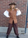 Medieval trousers "Gerold" Dark brown XXL