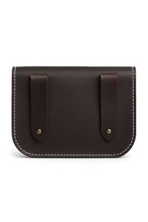 Wikinger Leder Gürteltasche "Folkvar" mit Vegvisir Braun