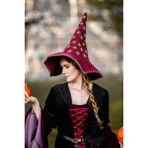 Witch hat "Star" Red
