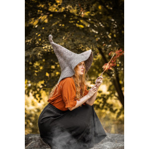 Witch hat "Glinda" Natural brown