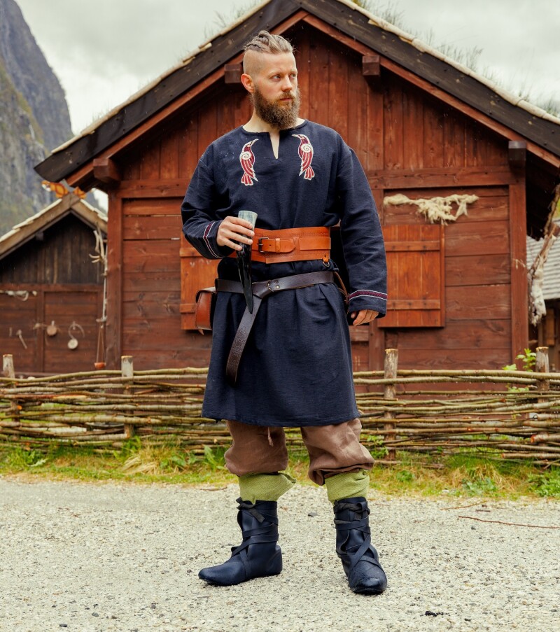 Tunique viking "Hugin & Munin" Noir M