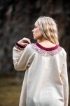 Vestido Vikingo "Lagertha" Natural/Rojo M