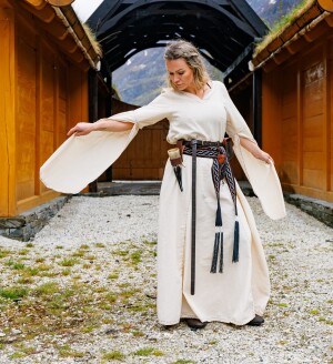 Abito medievale "Begina" Naturale XXL