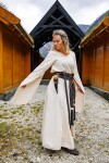 Abito medievale "Begina" Naturale XXL