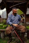 Wikinger Rushose Leinen "Wodan" Braun S