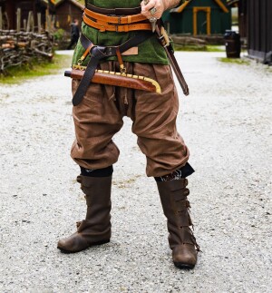 Culotte en lin Viking "Wodan" Marron L