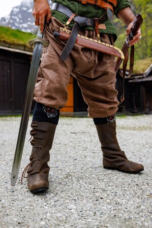 Culotte en lin Viking "Wodan" Marron XXXL