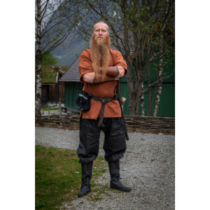 Pantalon de Vikingo en Lino "Wodan" Negro