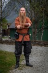 Wikinger Rushose Leinen "Wodan" Schwarz S