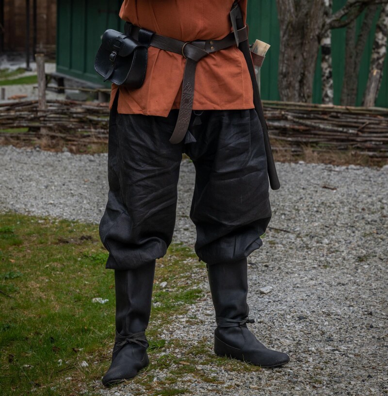 Culotte en lin Viking "Wodan" Noir XL