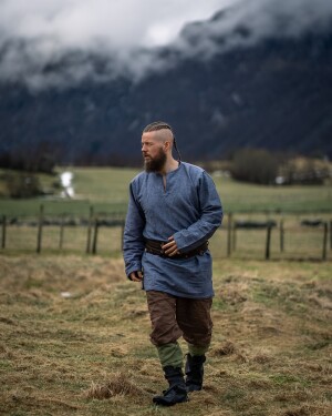 Viking tunic "Torsten" Blue Gray XXL