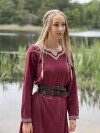 Wikinger Leder Doppelgürtel "Axel" Dunkelbraun 140 cm