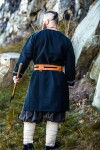 Cintura doppia in pelle Viking "Axel" Marrone cognac 100 cm